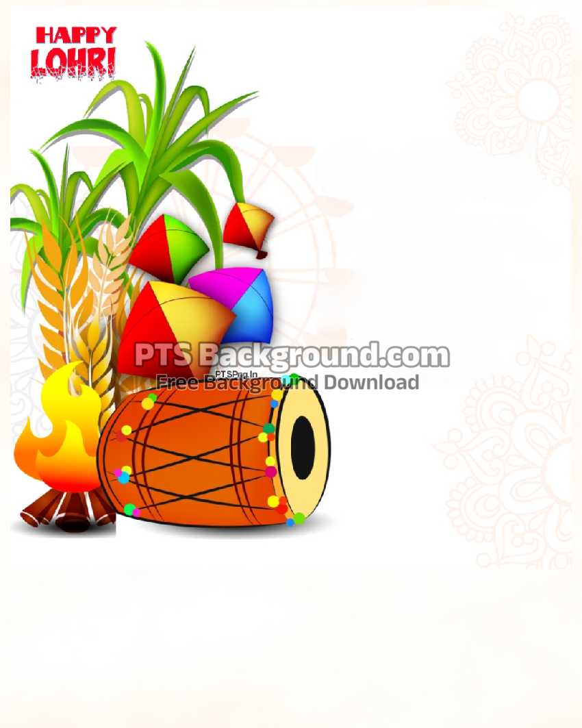 Happy Lohri banner editing background image download