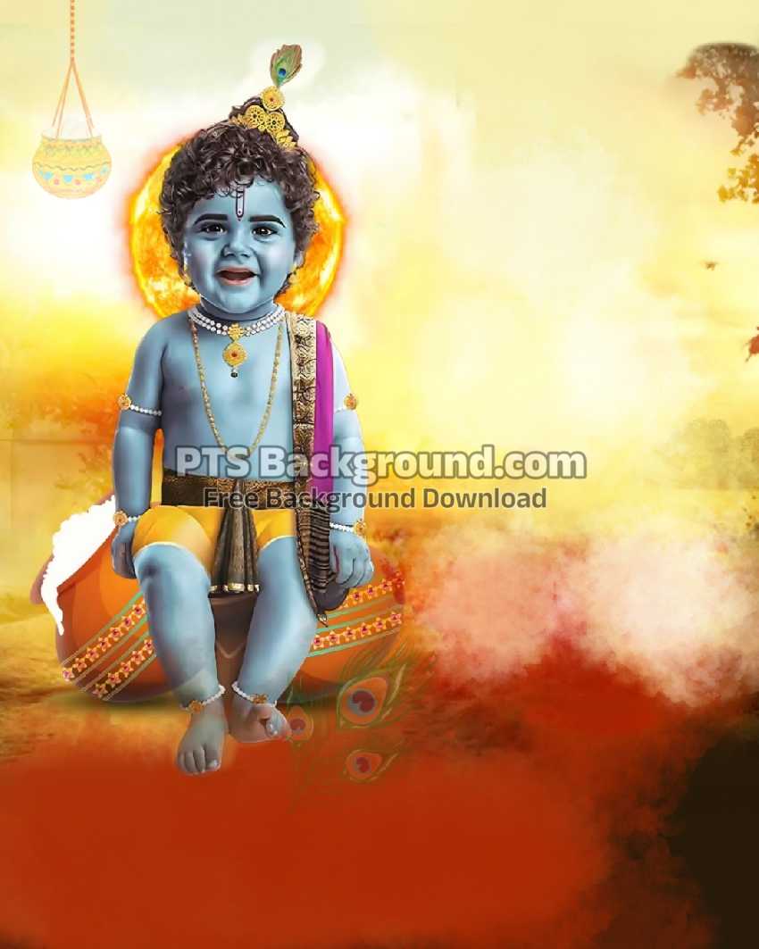 Krishna Janmashtami poster banner editing background images